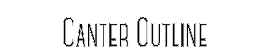 Canter Outline Font Download Free